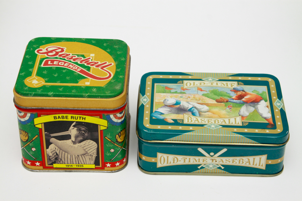 Collectible Baseball Tin Assortment