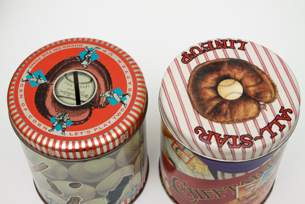 Collectible Baseball Tin Assortment