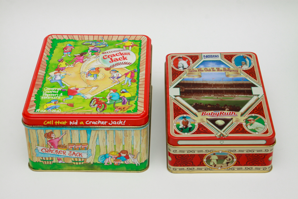 Collectible Baseball Tin Assortment