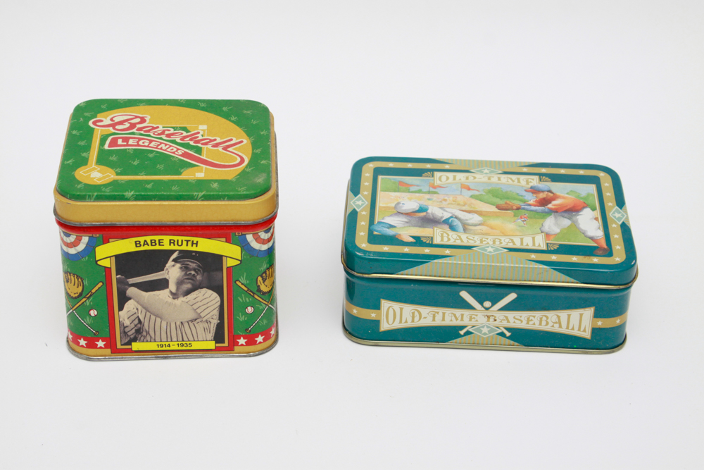Collectible Baseball Tin Assortment