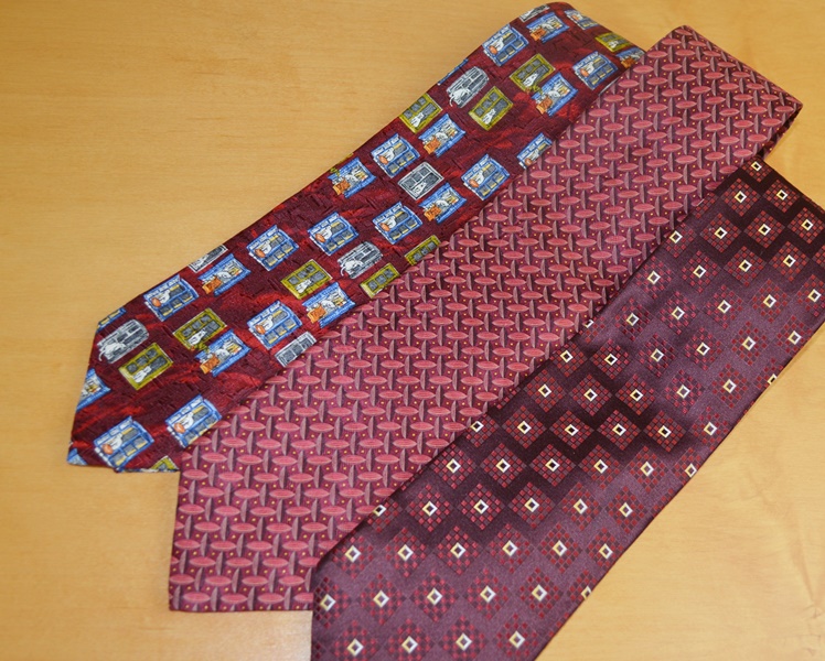 Three Ermenegildo Zegna Men's Silk Ties