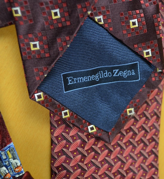 Three Ermenegildo Zegna Men's Silk Ties