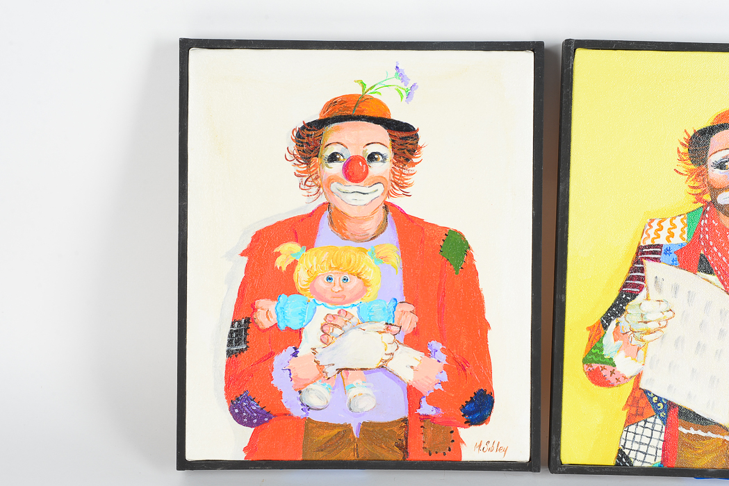 Mae Sibley Clown Artworks