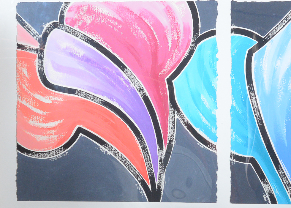 Original Signed Painting on Paper