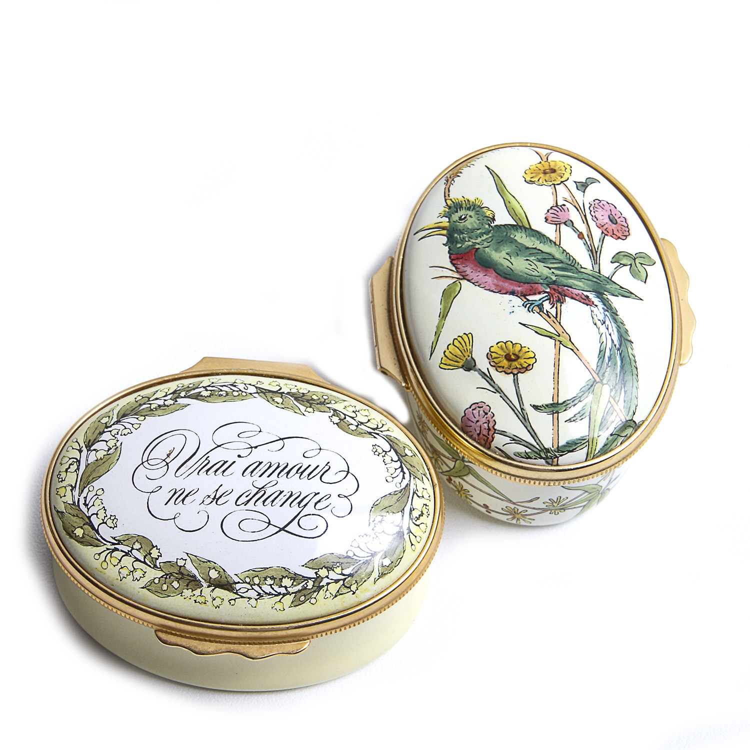 Tiffany & Co. Designed Halcyon Days Enamels Keepsake Boxes