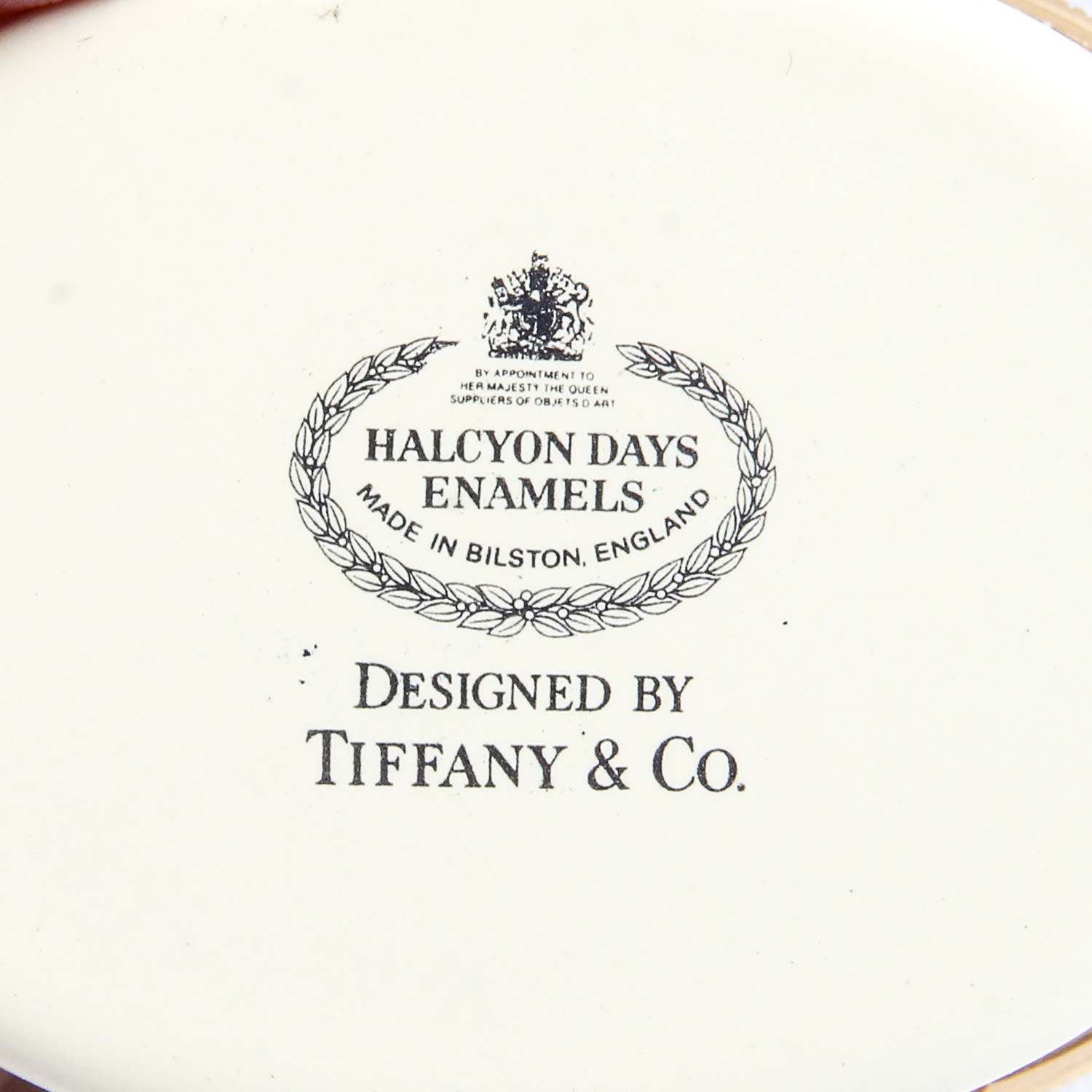 Tiffany & Co. Designed Halcyon Days Enamels Keepsake Boxes