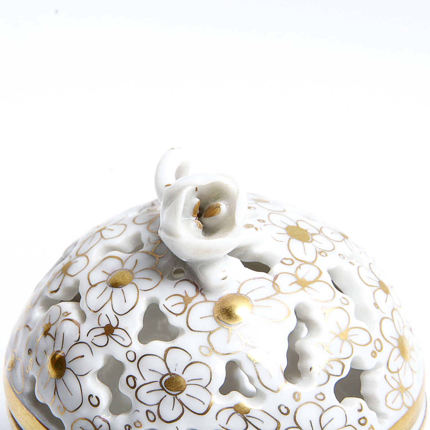 Vintage Herend Hungary Hand Painted Trinket Box