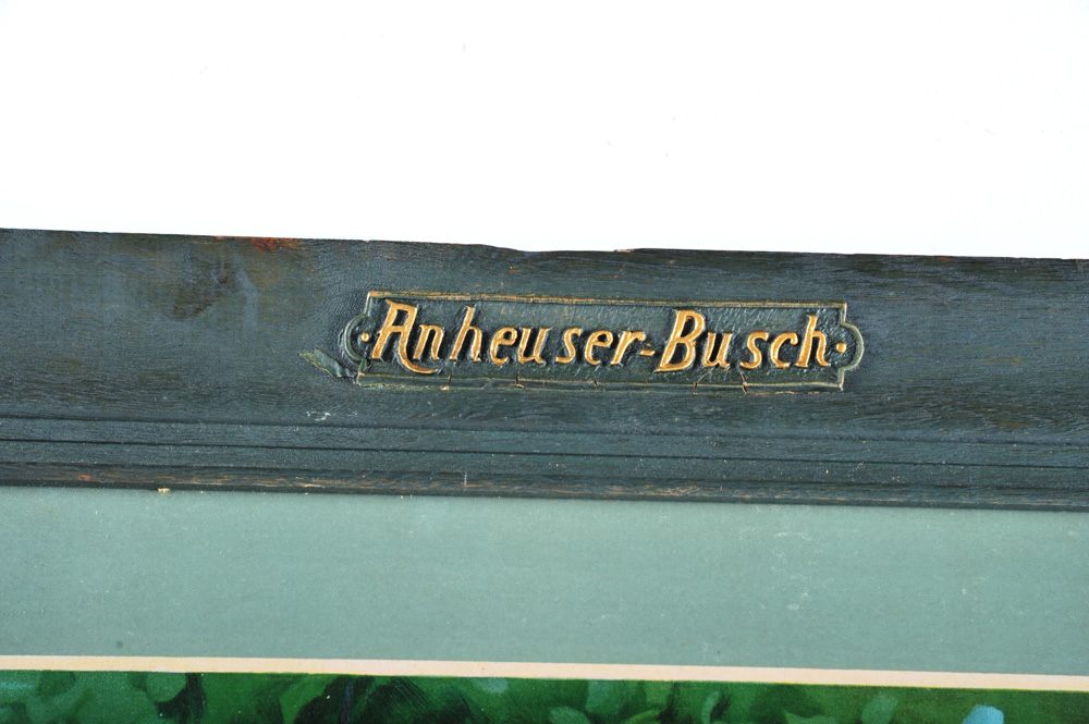 Vintage Anheuser-Busch Budweiser Girl Advertisement Print