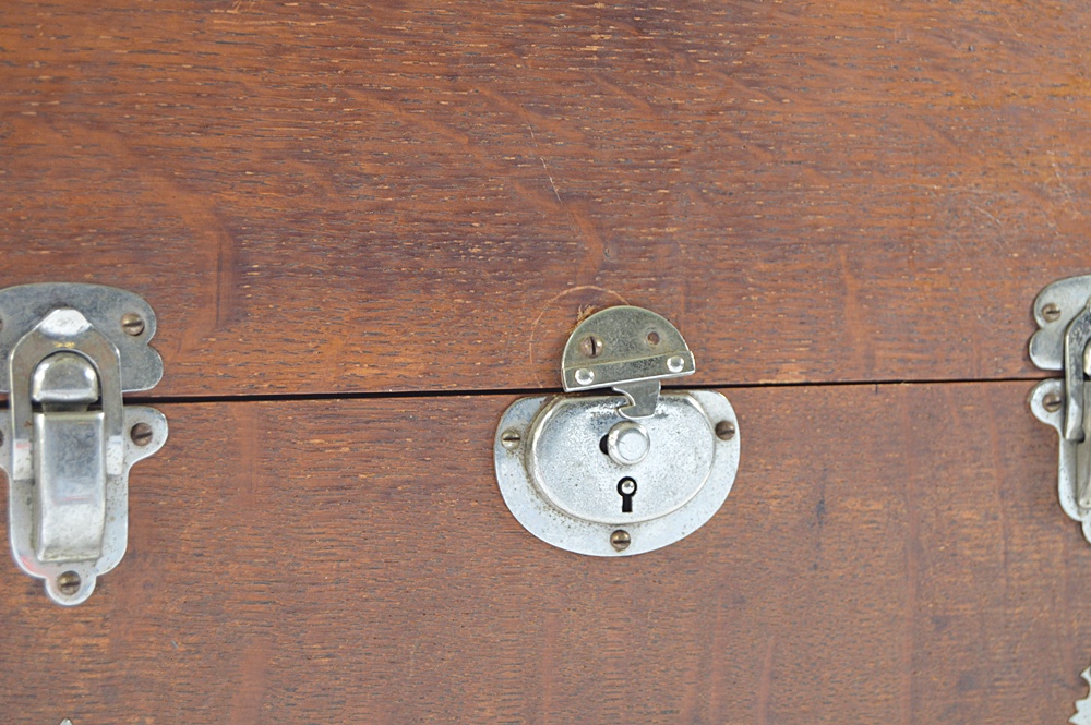 Vintage Wooden Travel Bar Case