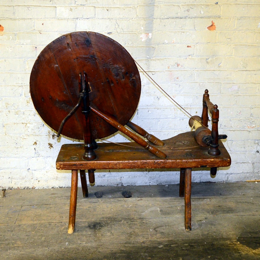 Vintage Charkha Spinning Wheel