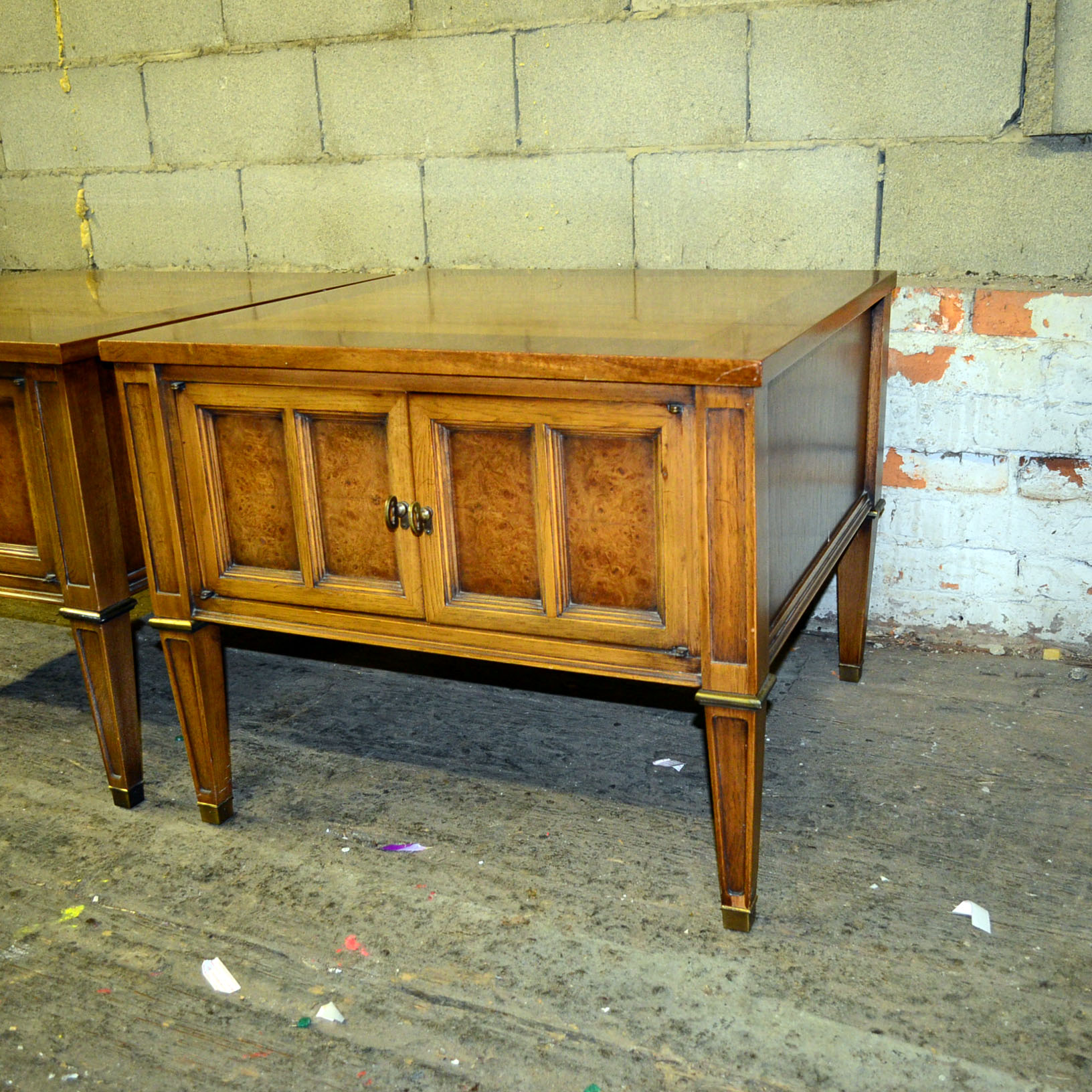 Pair of Hollywood Regency End Tables