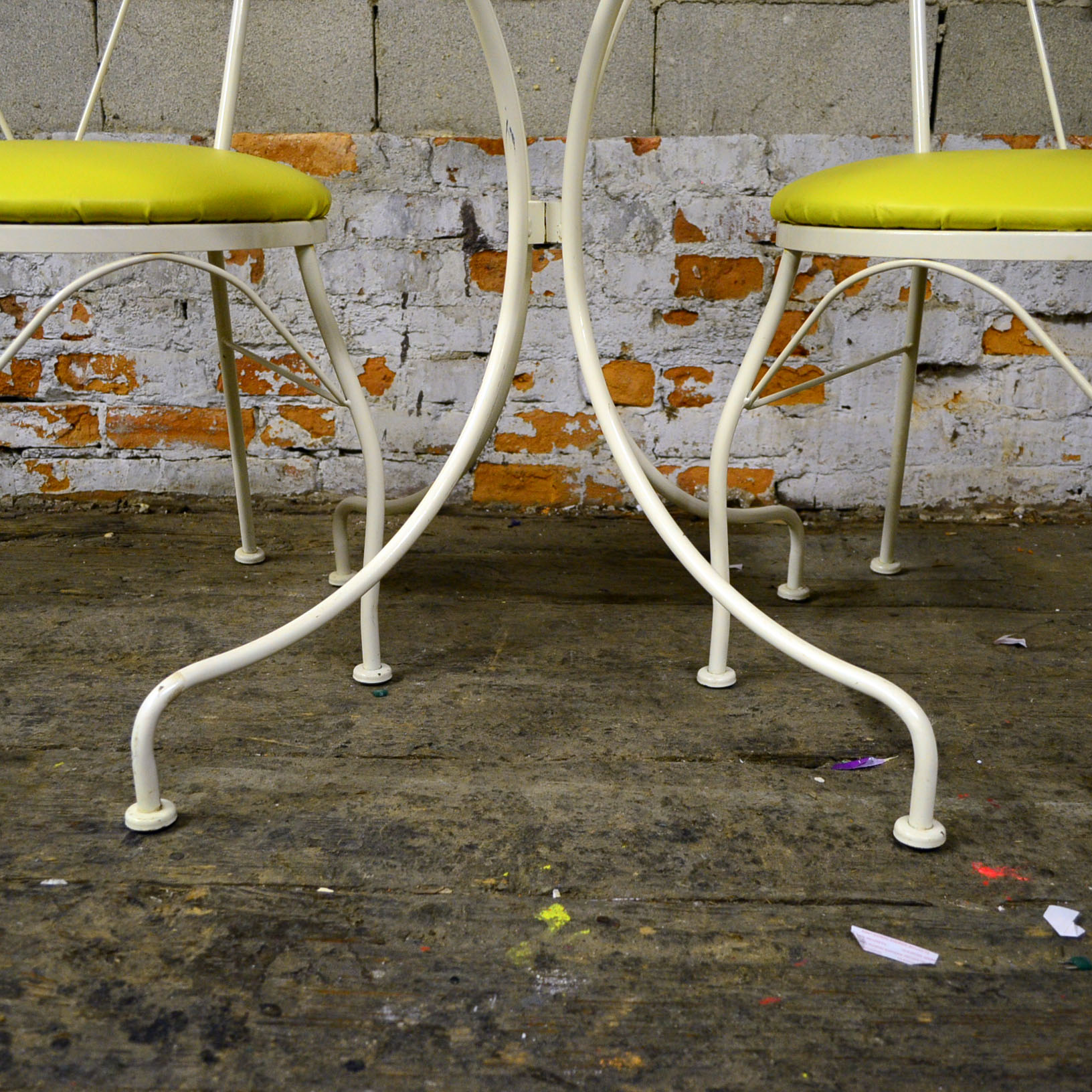 Set of Contemporary Outdoor Cafe Table and Chairs