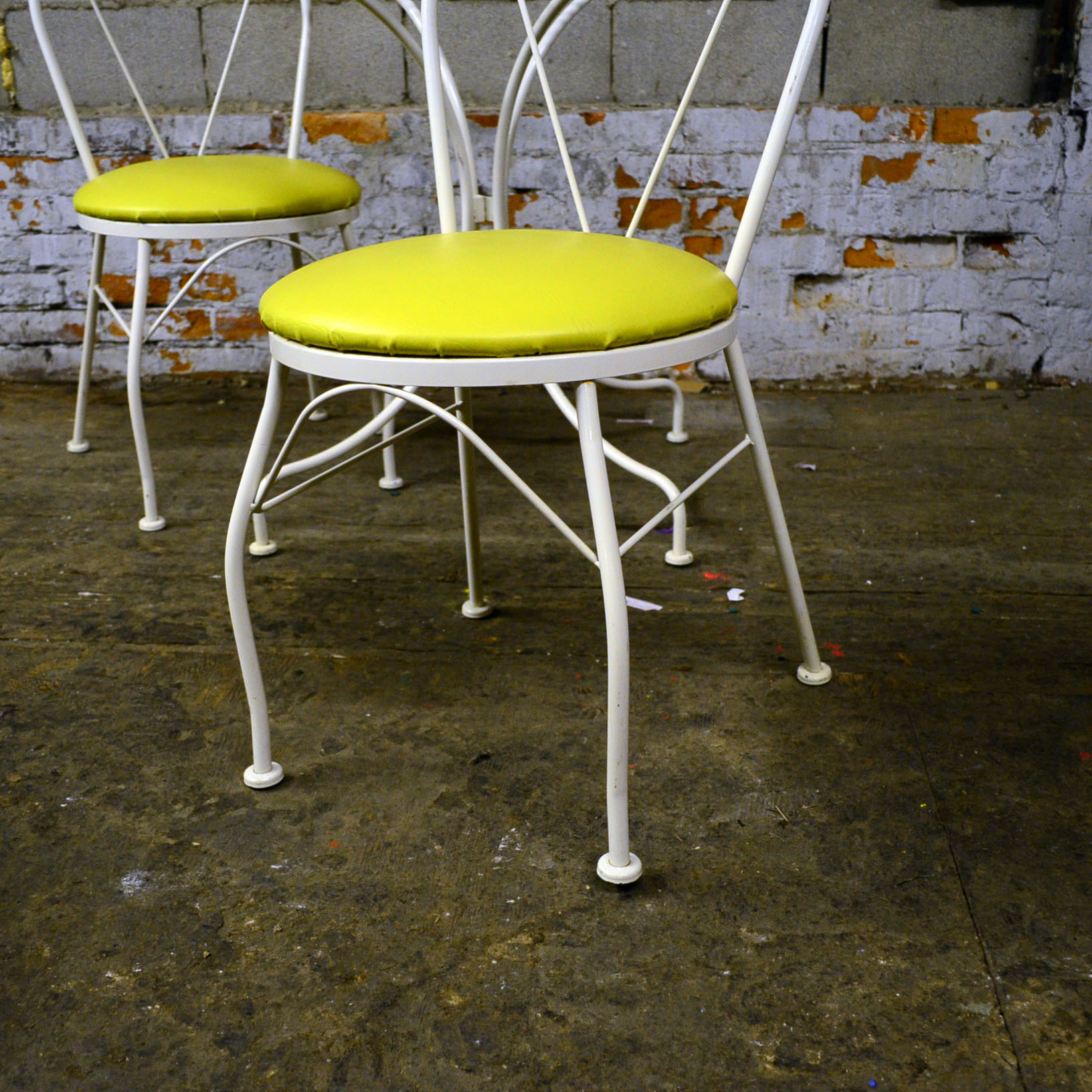 Set of Contemporary Outdoor Cafe Table and Chairs