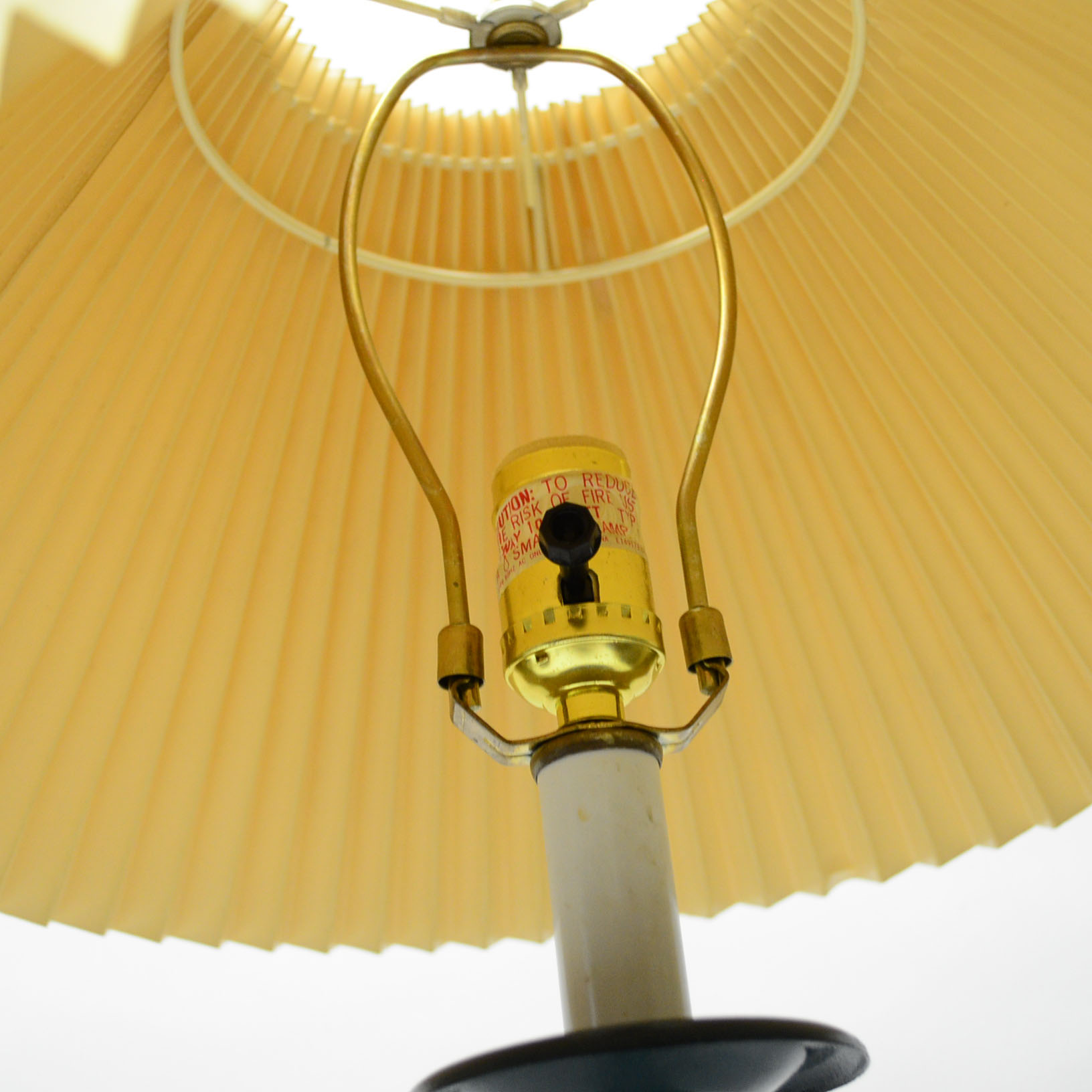 Pair of Hunter Green Metal Table Lamps