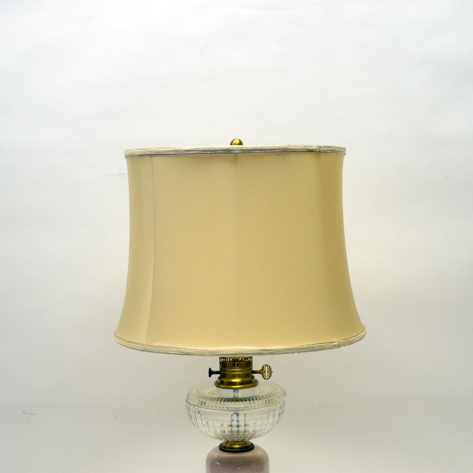 Glass and Ceramic Vintage Table Lamp
