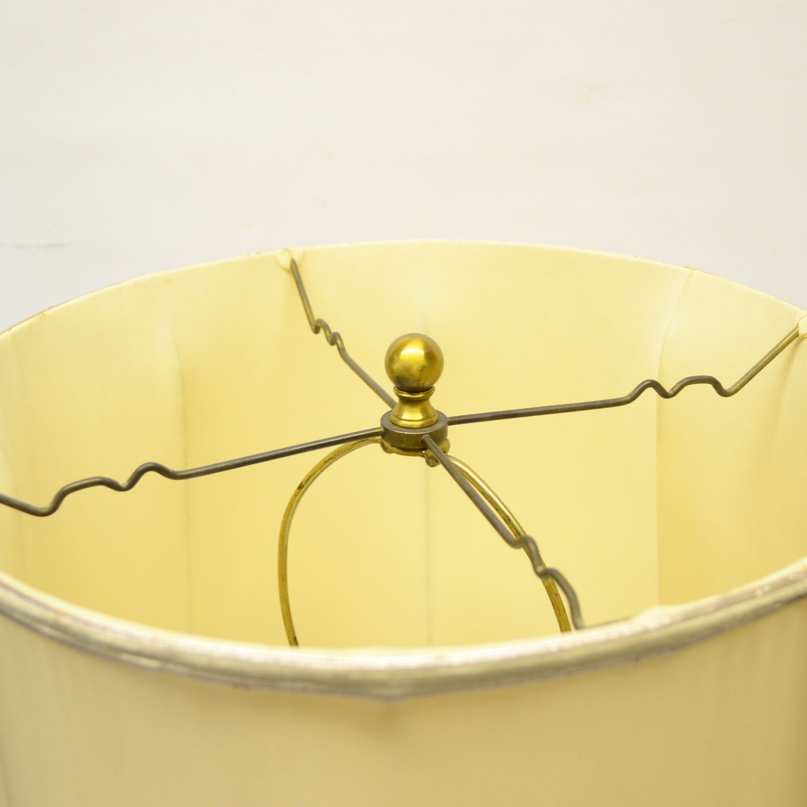 Glass and Ceramic Vintage Table Lamp