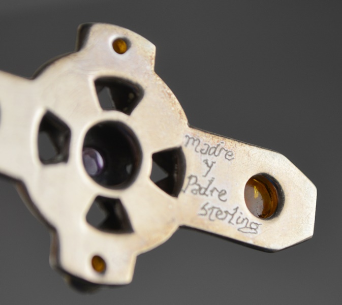 Sterling Silver 925 Bangle and Cross Pendant