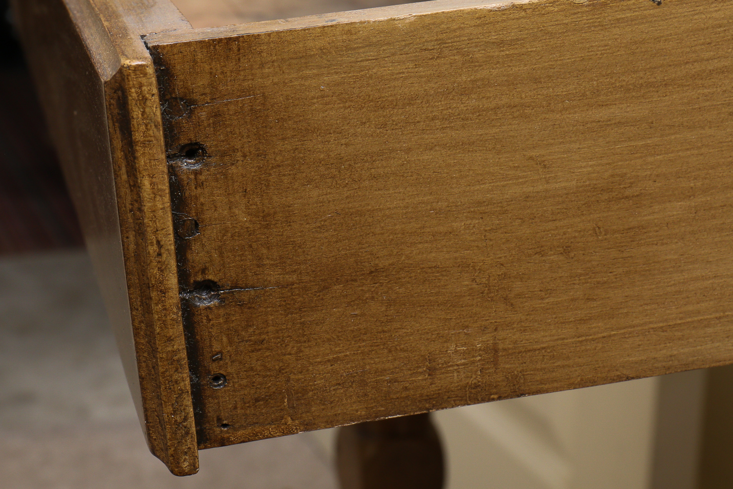 Antique Oak Wash Stand with Ceramic Basin