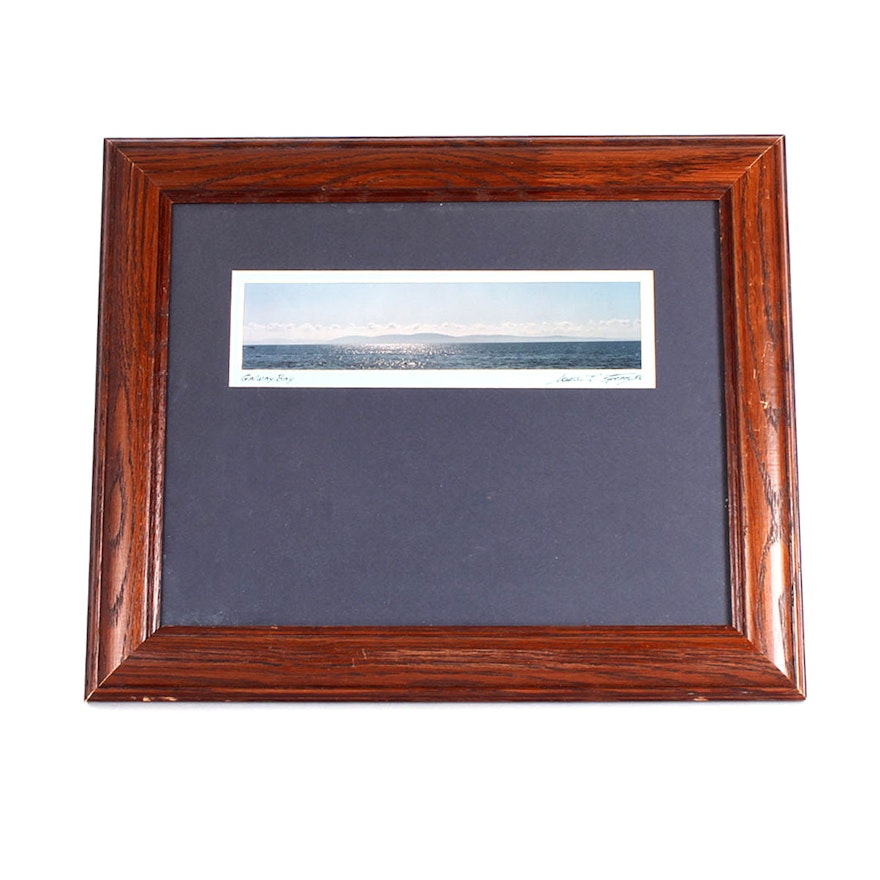 1986 Louis Spear Signed Photographic Print "Galway Bay"