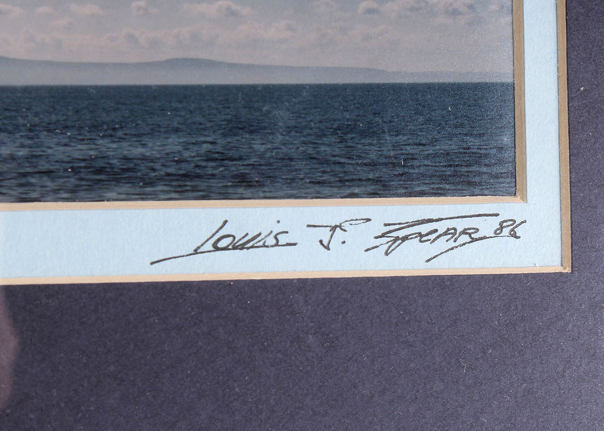 1986 Louis Spear Signed Photographic Print "Galway Bay"