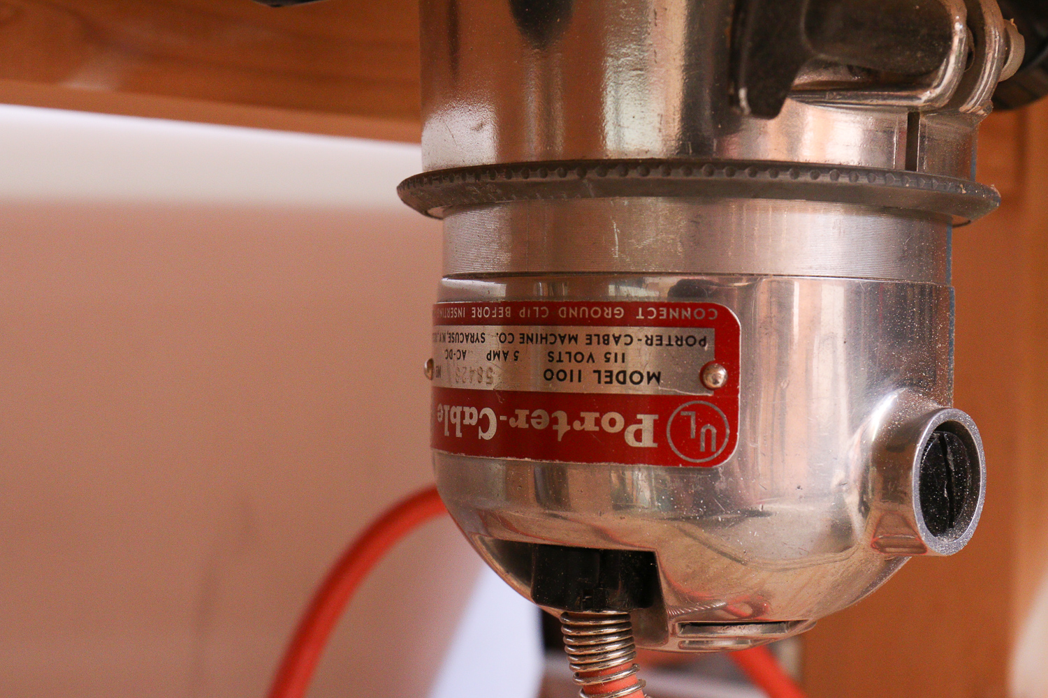 Porter-Cable Router, Magic Aire Compressor, and Table