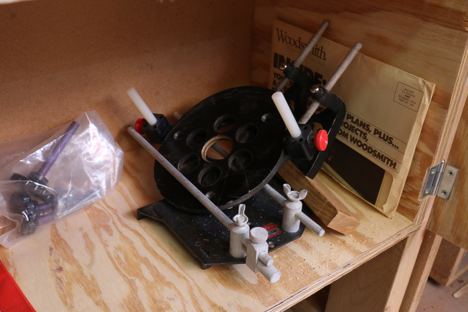 Porter-Cable Router, Magic Aire Compressor, and Table