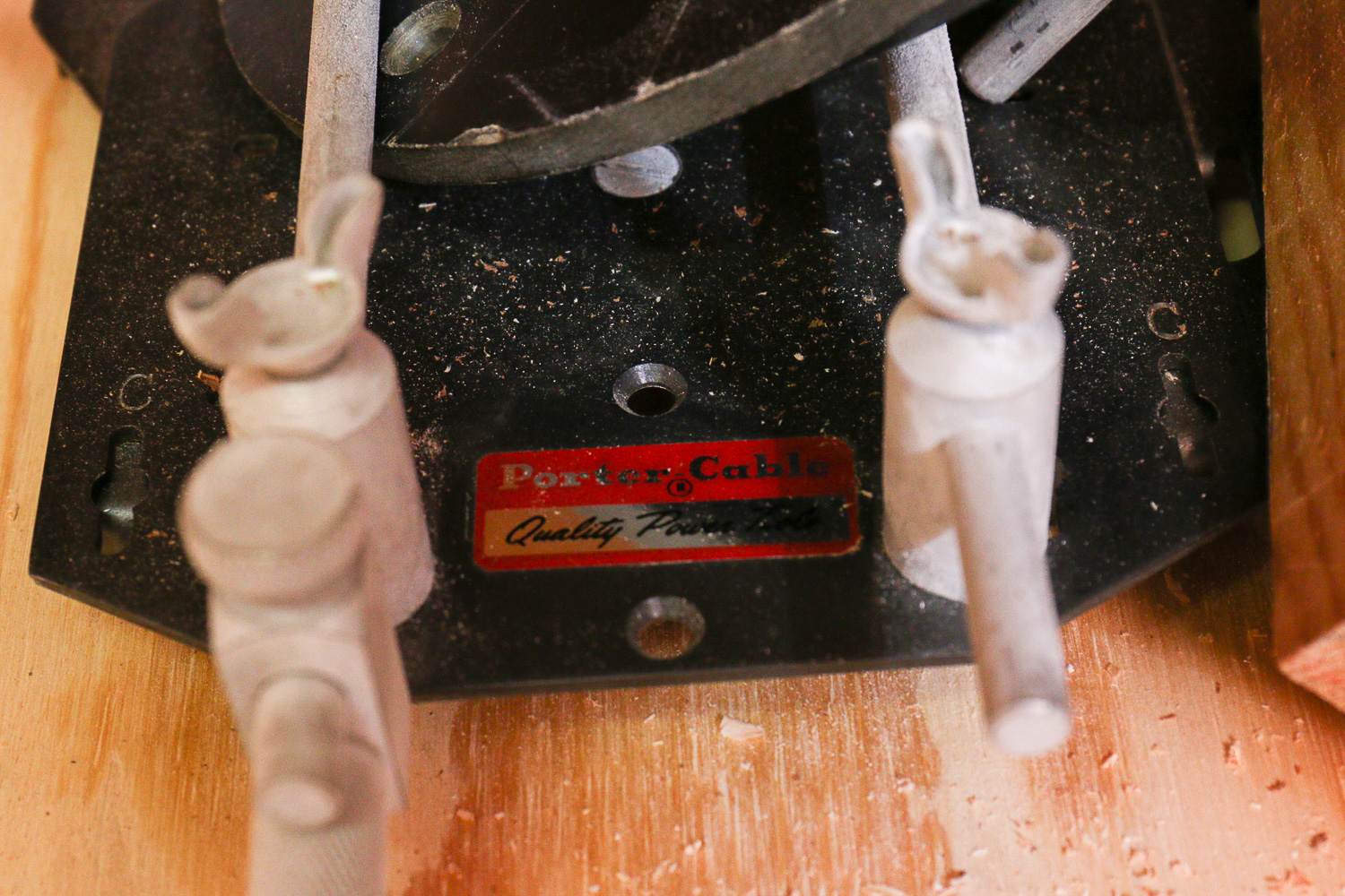 Porter-Cable Router, Magic Aire Compressor, and Table