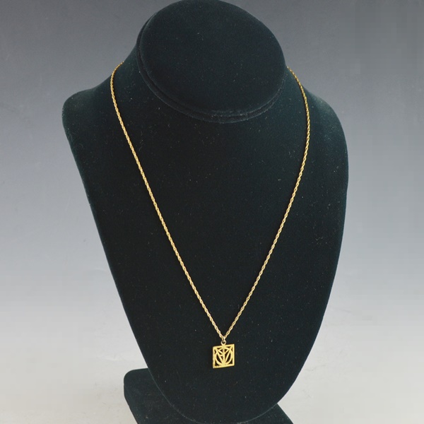 18" Gold Filled Necklace and Sterling/Vermeil Gold Plated Pendant