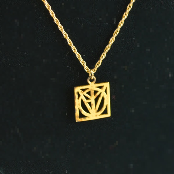 18" Gold Filled Necklace and Sterling/Vermeil Gold Plated Pendant