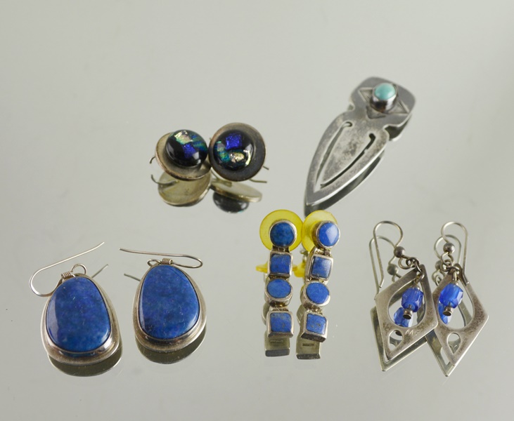 Sterling Silver 925 Earrings and Bookmark