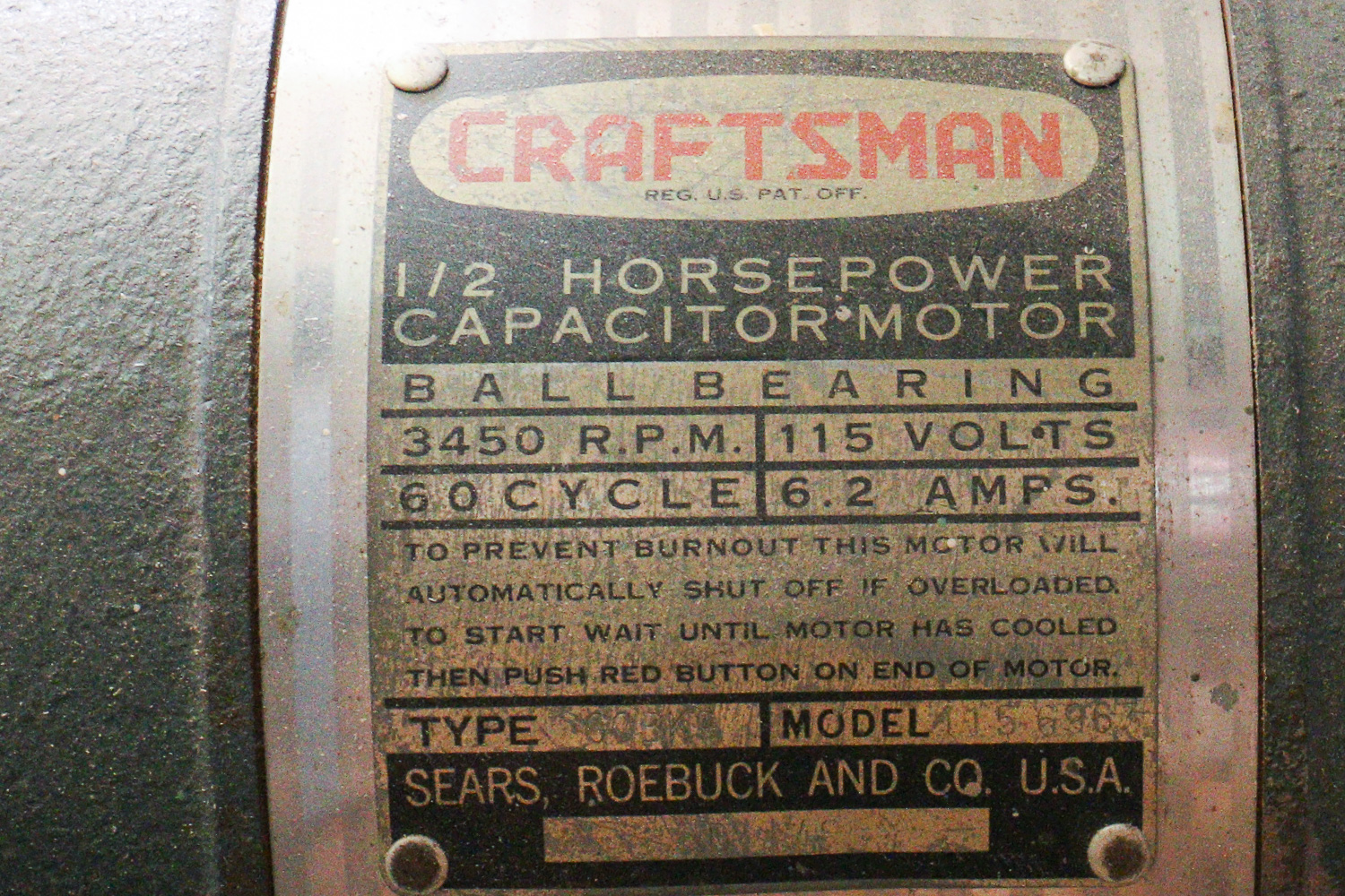 Craftsman Four Inch Jointer