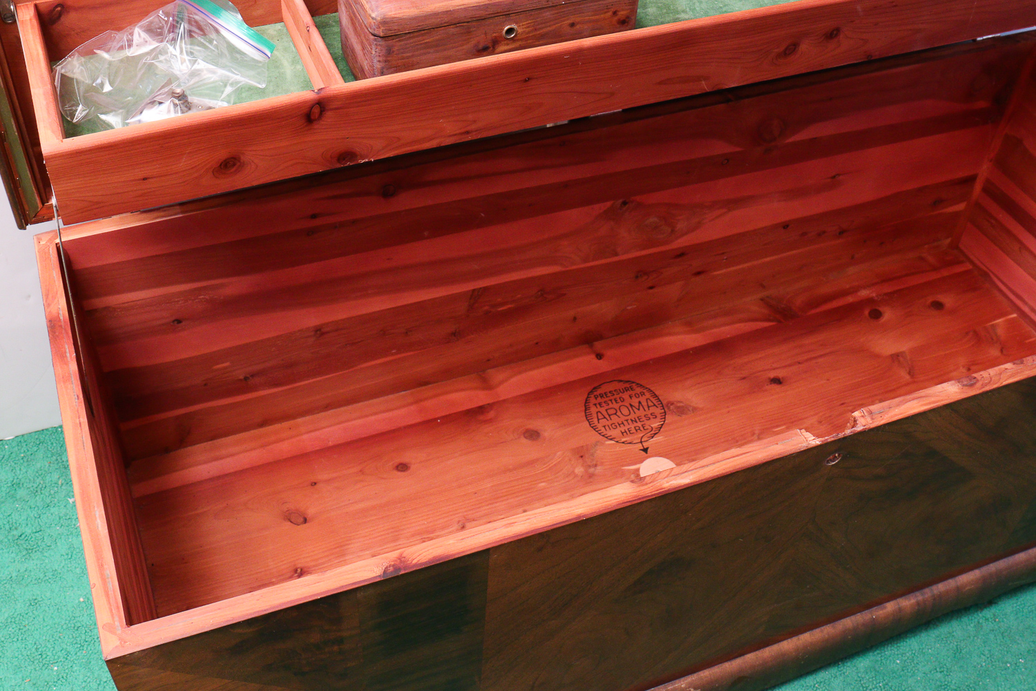 Vintage Lane Cedar Chest and Jewelry Box