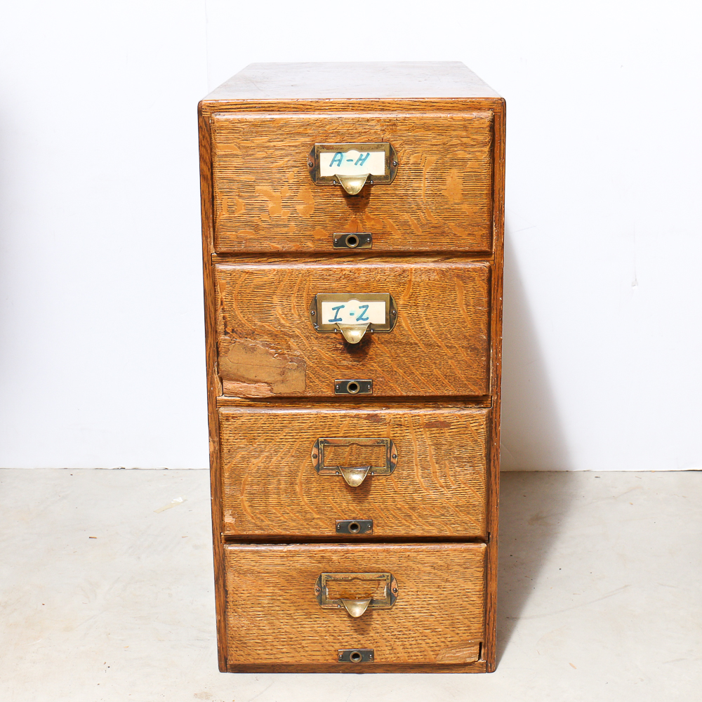 Vintage Shaw Walker File Cabinet