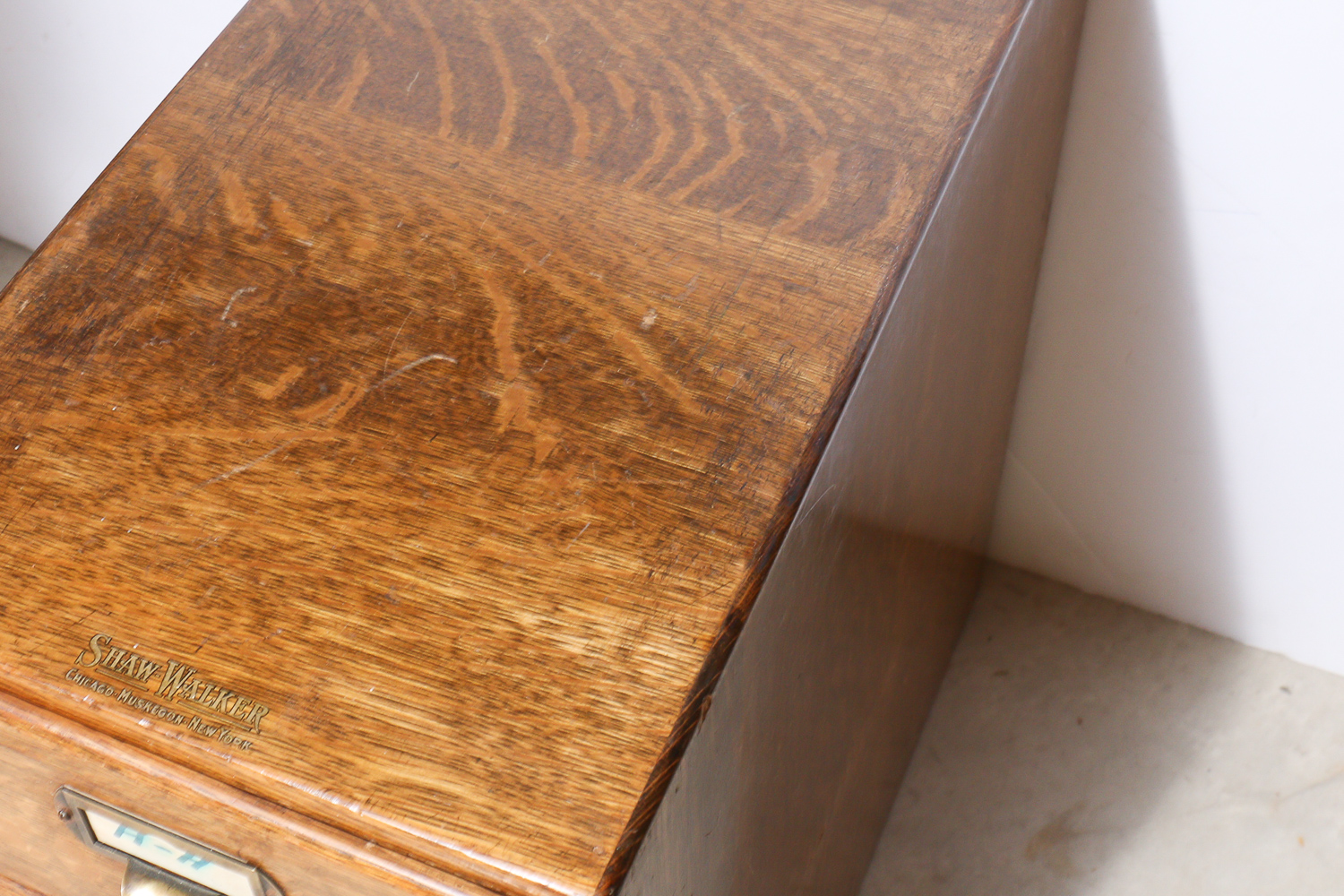 Vintage Shaw Walker File Cabinet