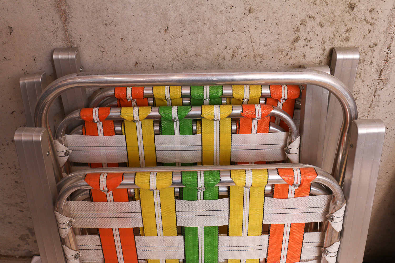 Vintage Aluminum Folding Chairs