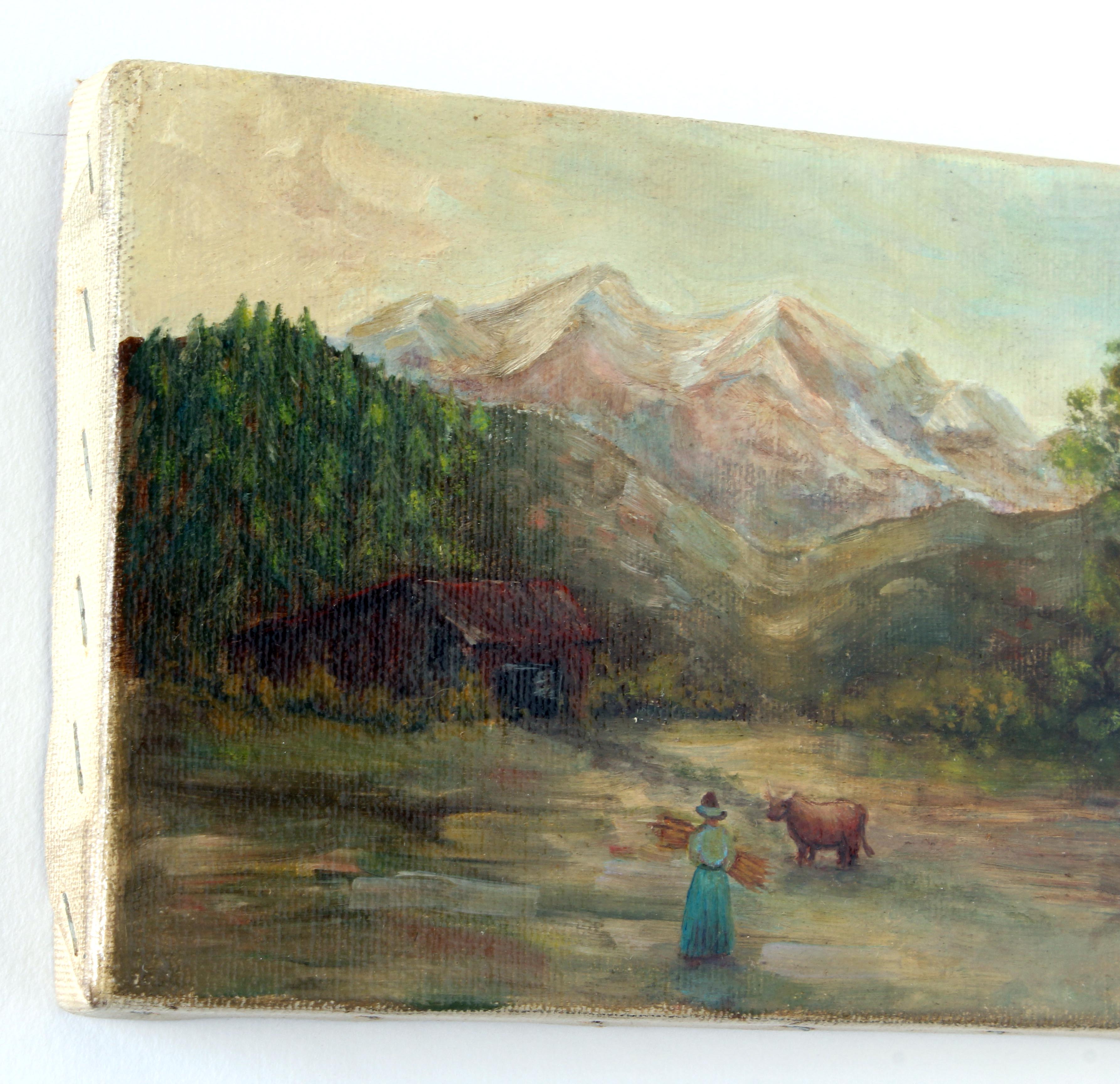 Dorothy Jackson Small Oil Painting Pasture