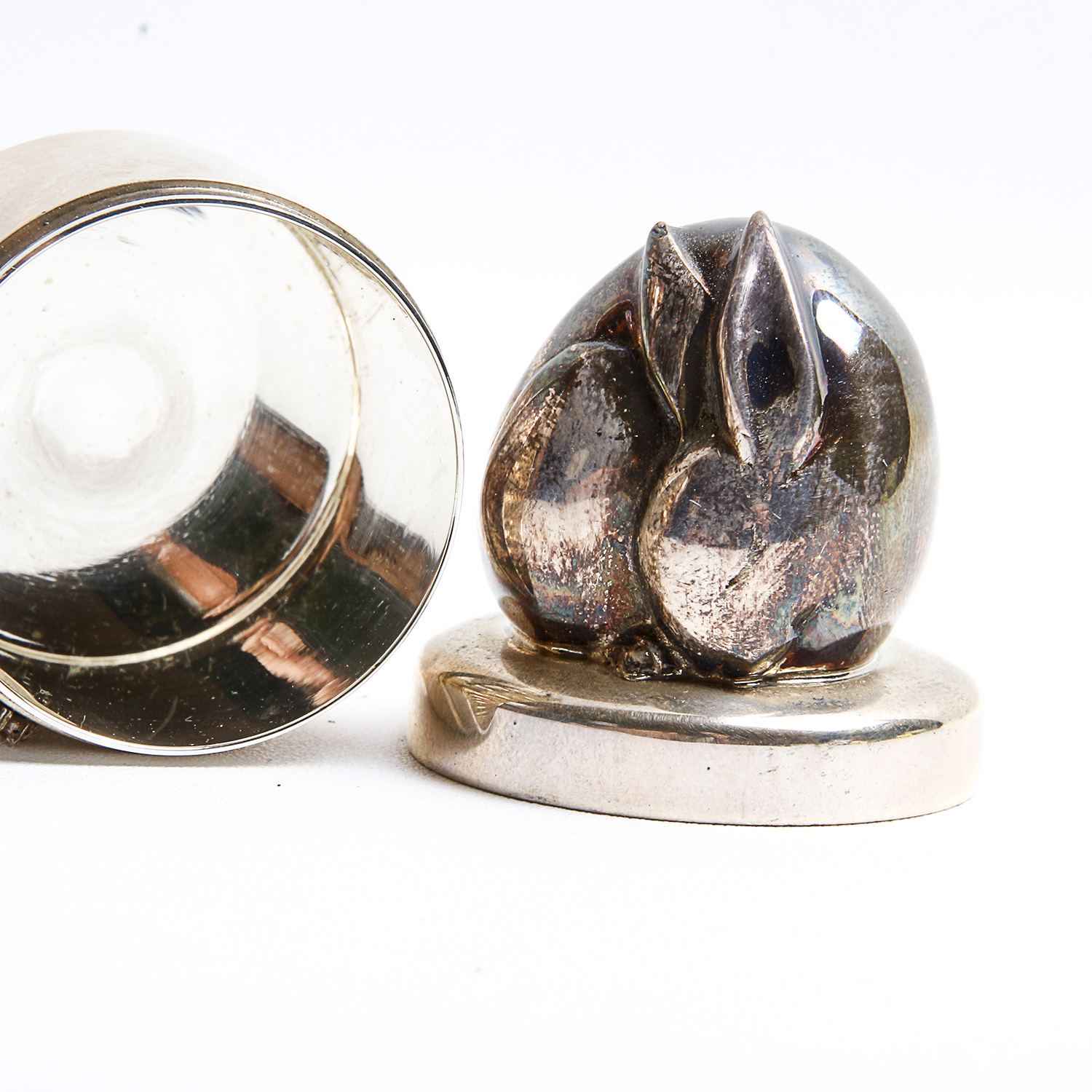 Tiffany & Co. Sterling Silver Bunny Pill Box