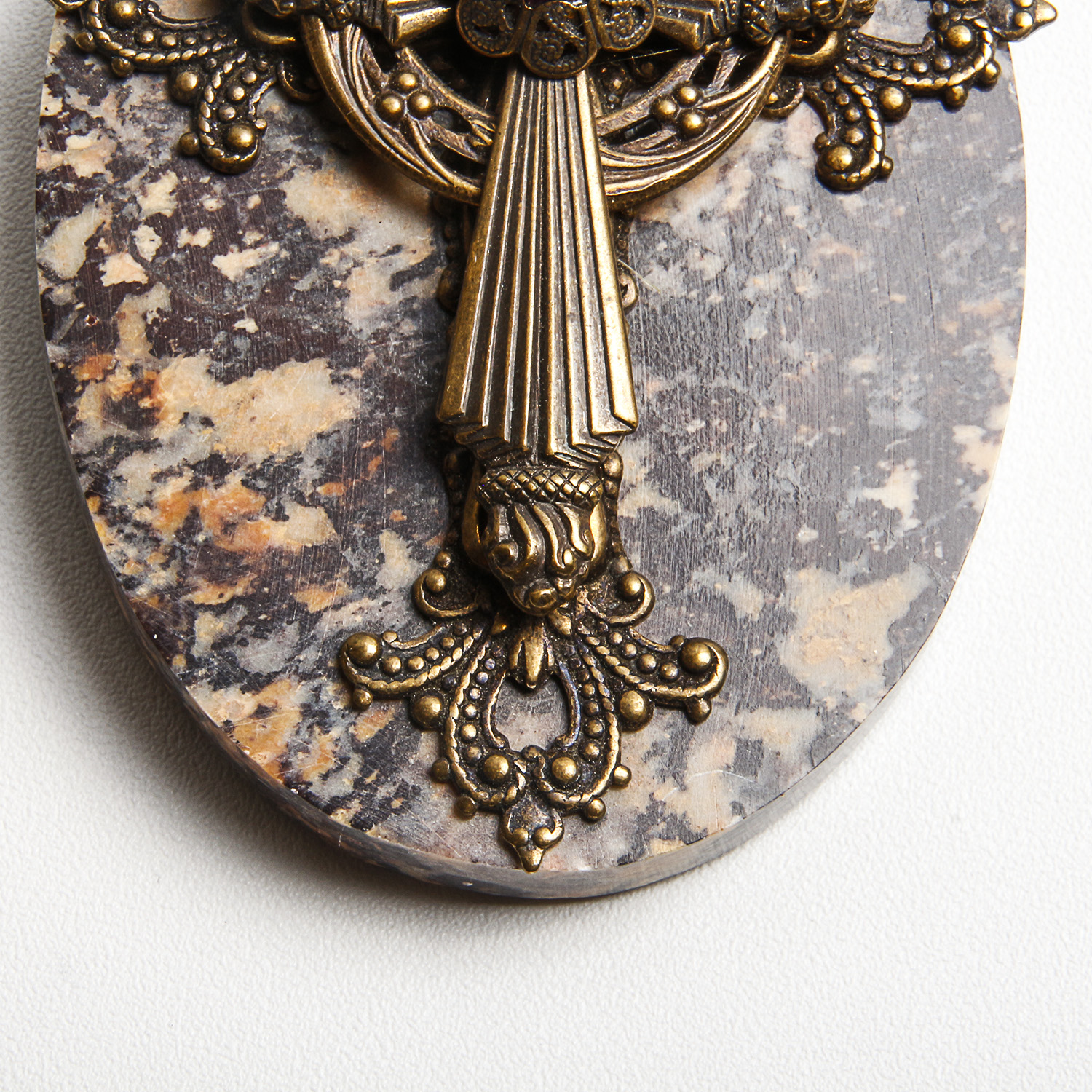 Jo Marz Stone Cross Trinket Box