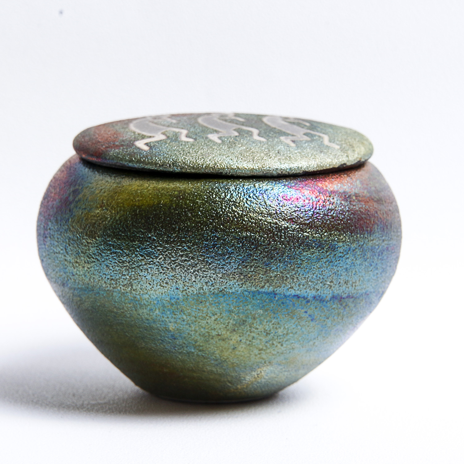 Miniature J. Dillon Raku Studio Art Pottery