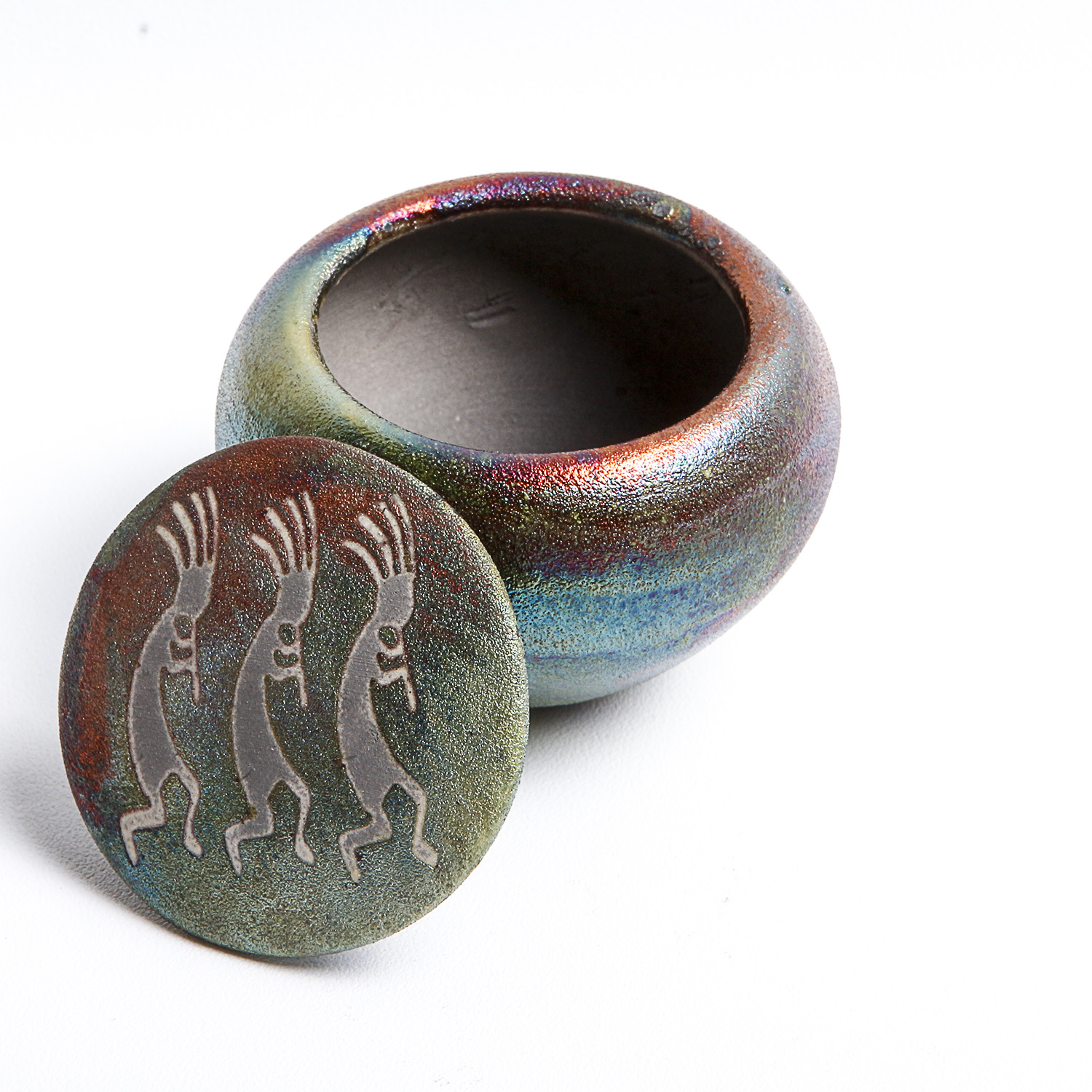Miniature J. Dillon Raku Studio Art Pottery