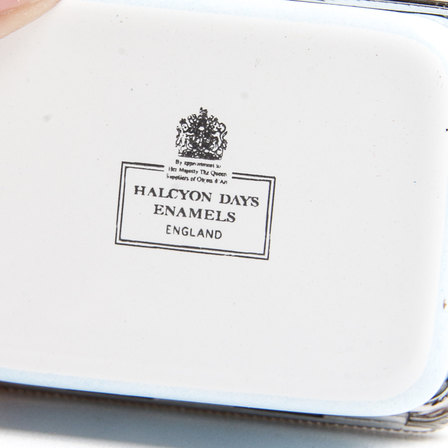 Duo of Halcyon Days Enamels Pill Boxes