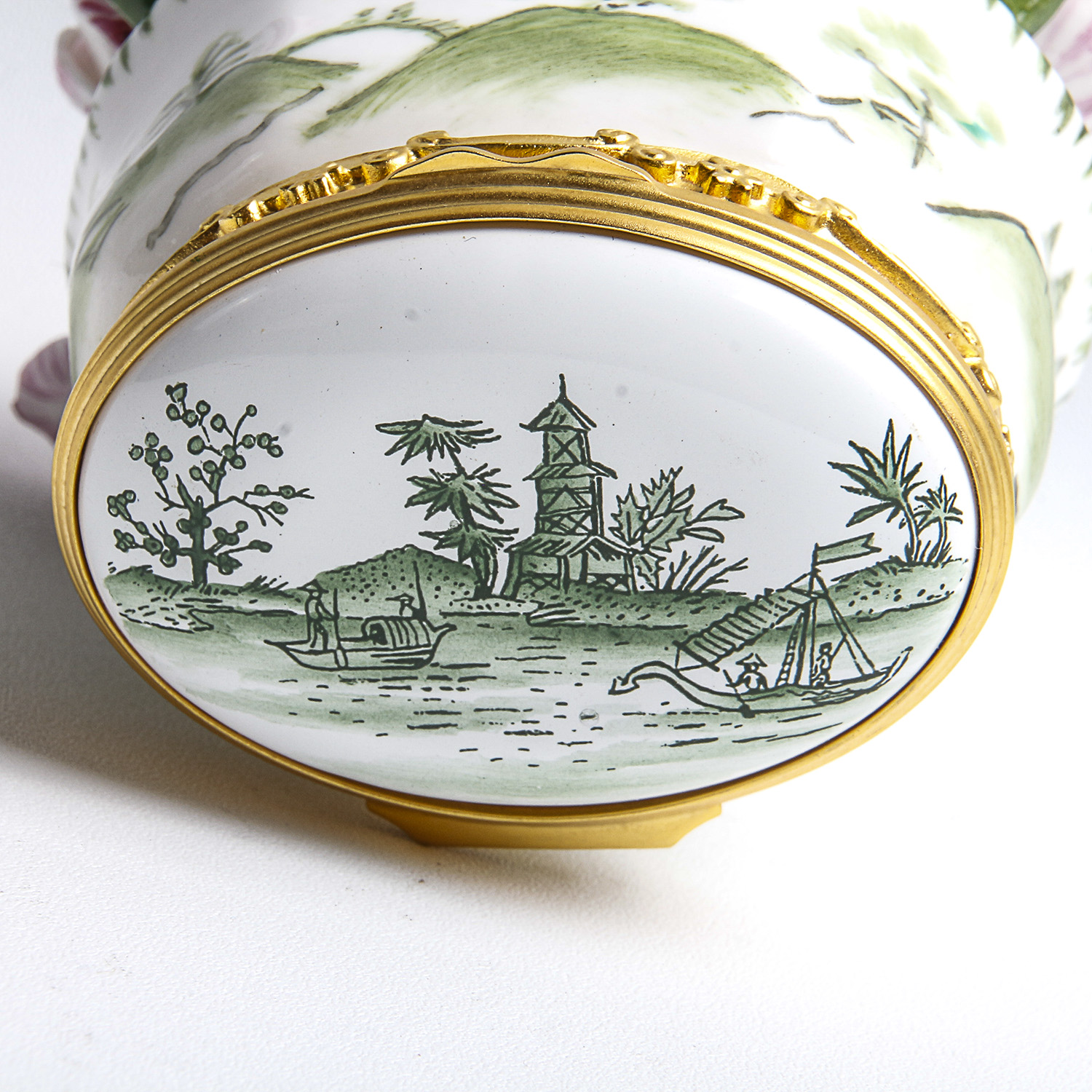 Halcyon Days Bouquet Trinket Box