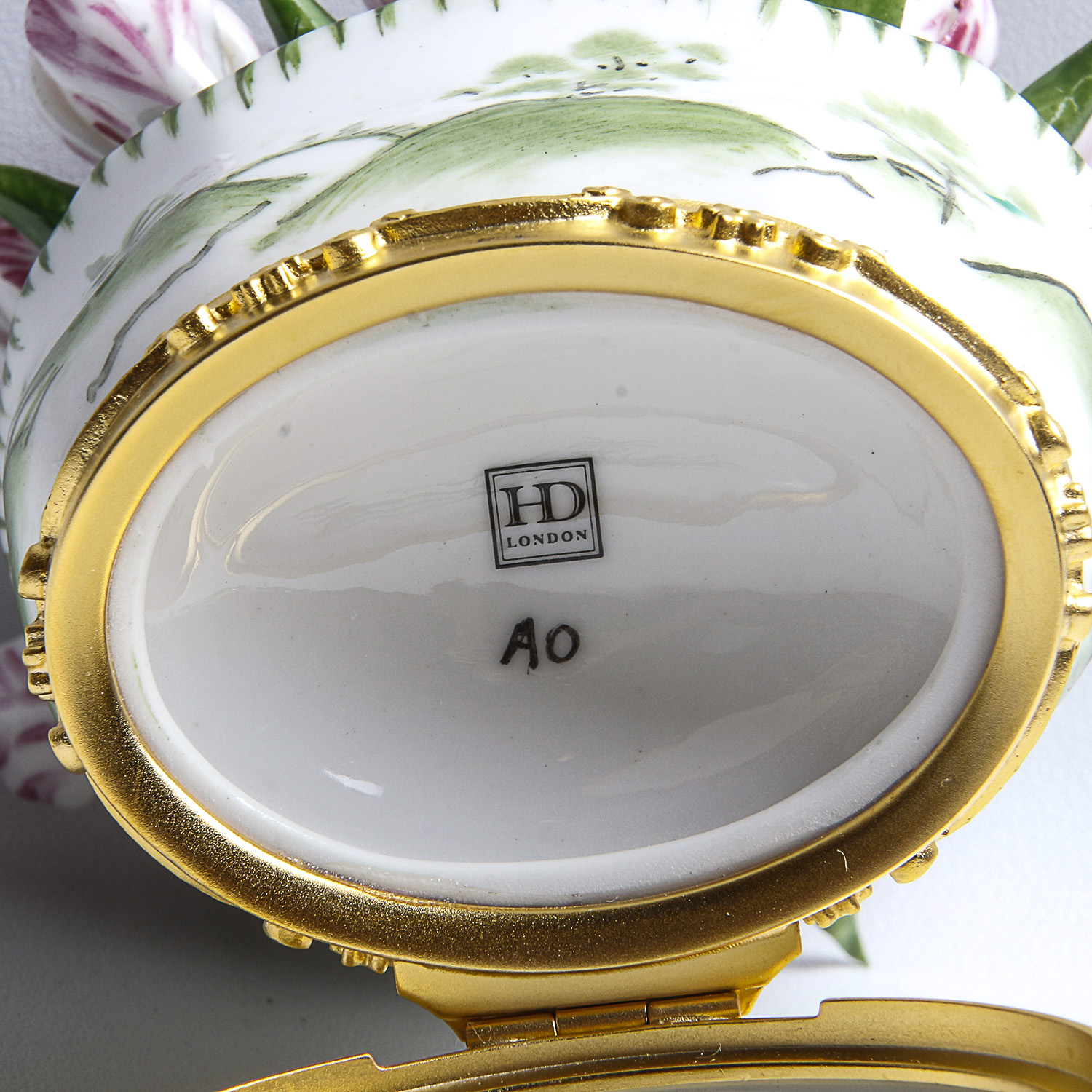 Halcyon Days Bouquet Trinket Box