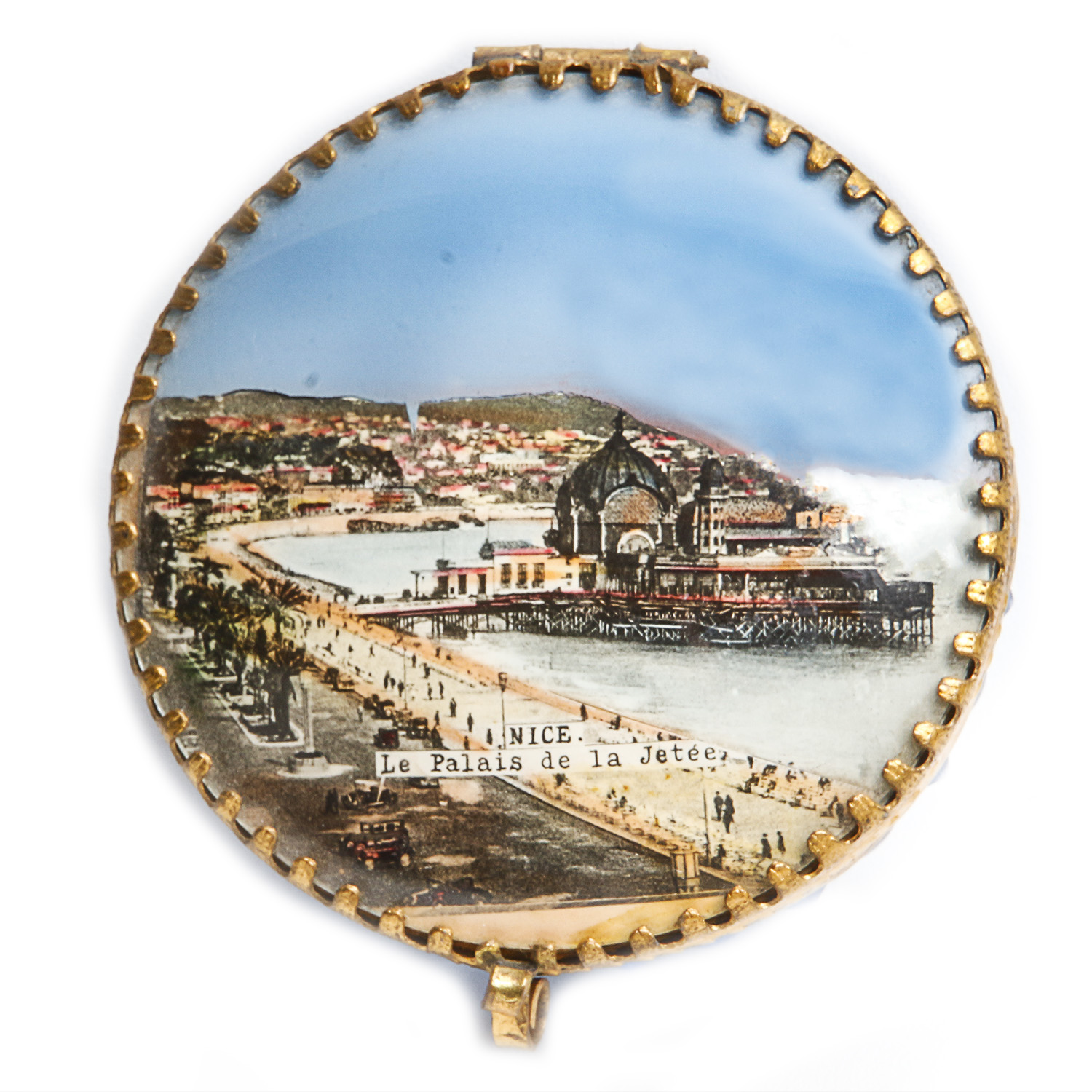 Vintage Souvenir Trinket Box from Nice