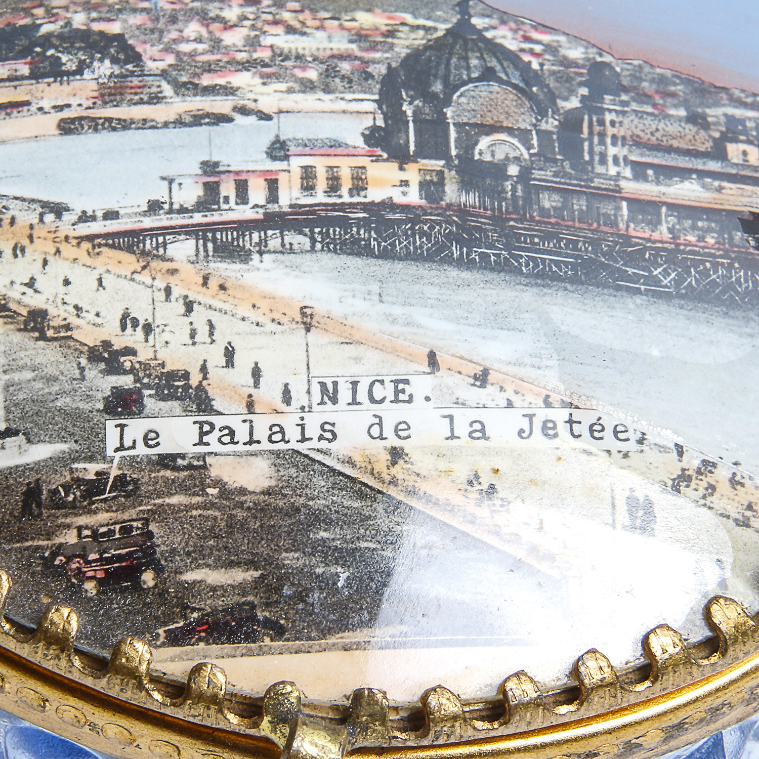 Vintage Souvenir Trinket Box from Nice