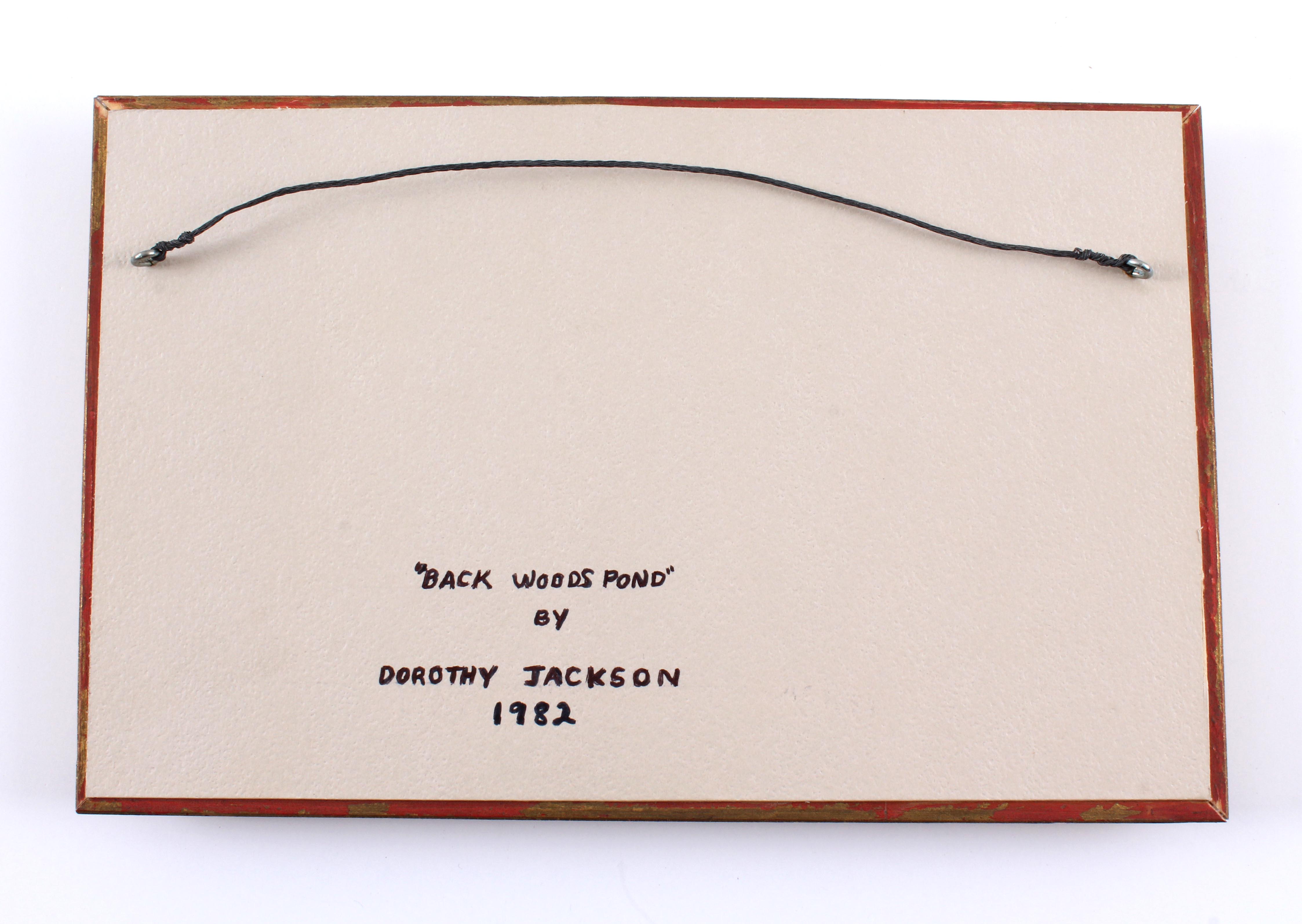 Dorothy Jackson Original Oil "Back Woods Pond"