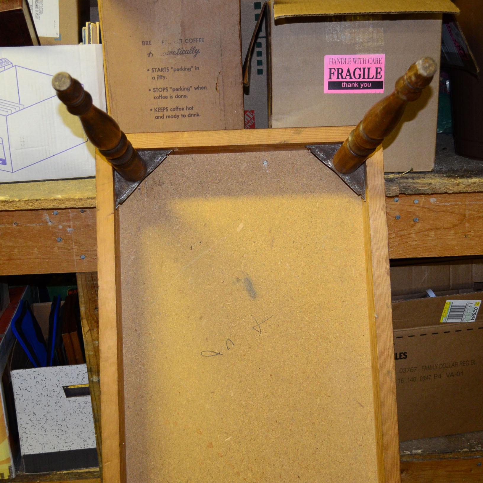 Veneer Coffee Table with Spindle Legs