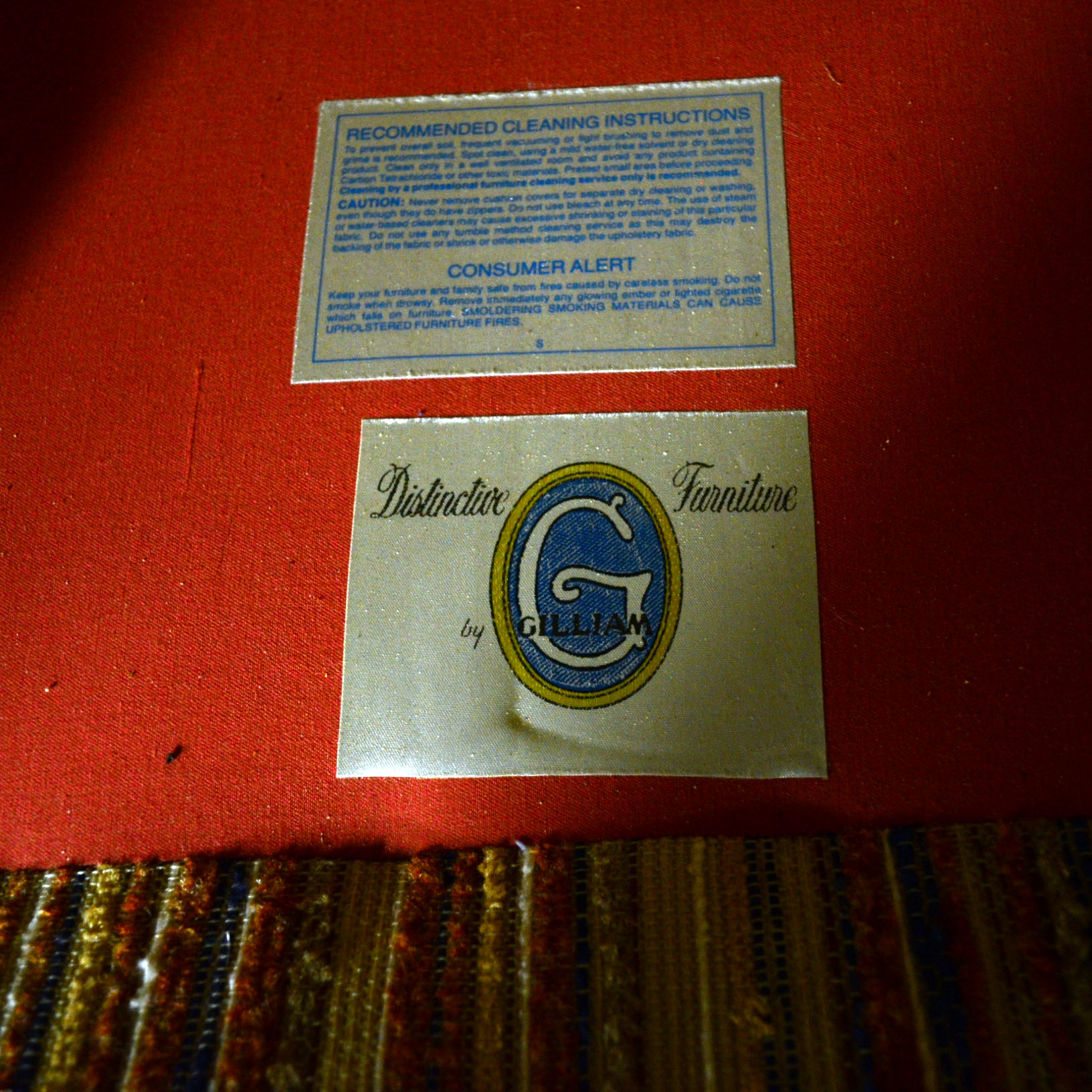 Distinctive Furniture by Gilliam Walnut Couch