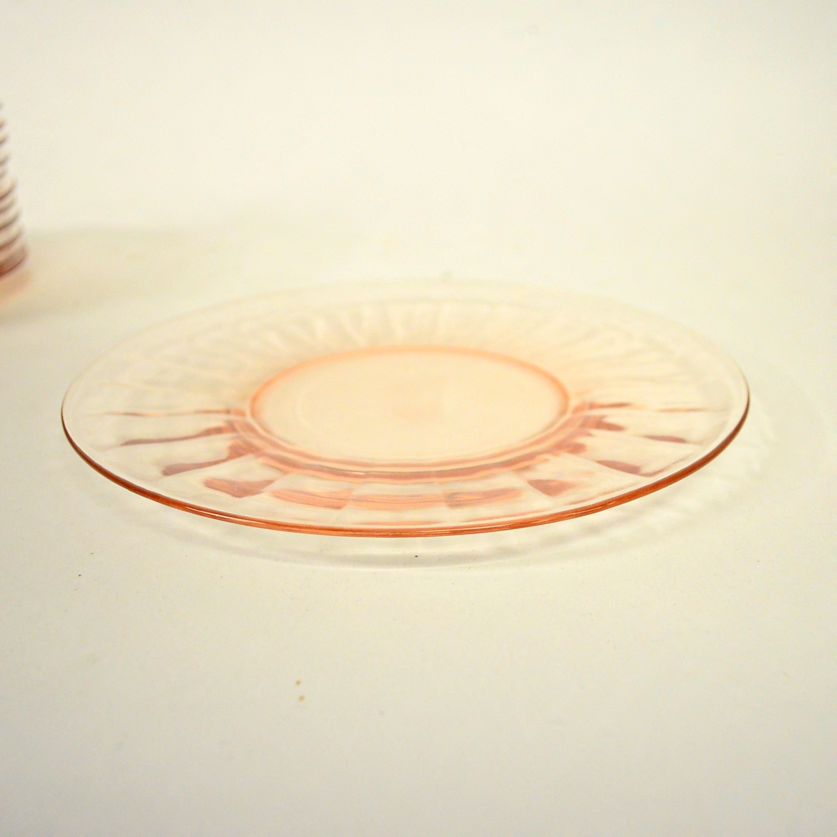 Set of Smith Glass "Homestead" Luncheon Plates