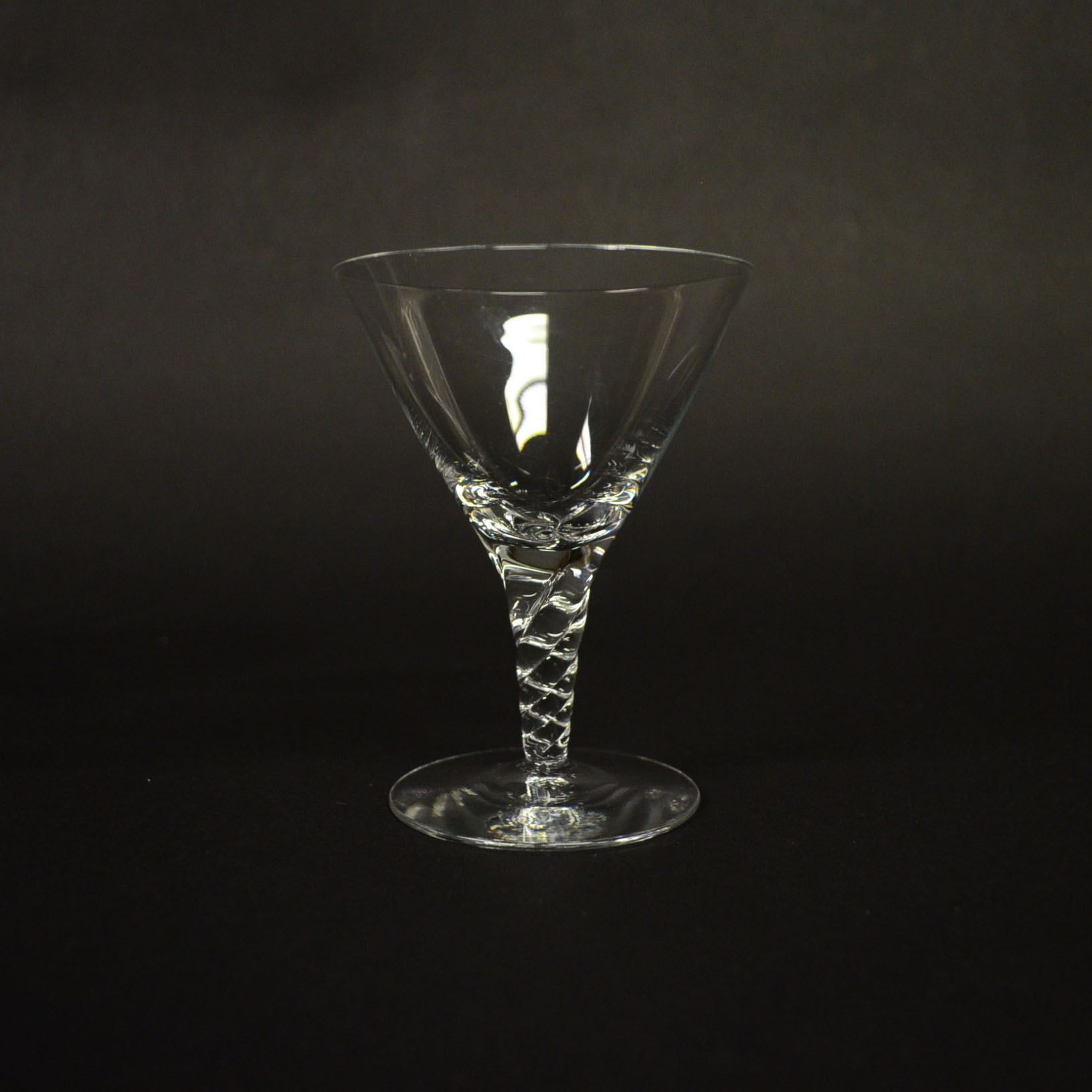 Set of Turned Stem Wine Glasses